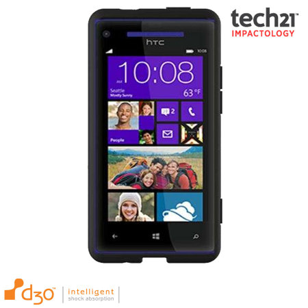 Coque HTC 8X Tech21 Impact Snap - Noire