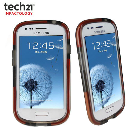 Coque Samsung Galaxy S3 Mini Tech21 D3O Impact Band - Noir transparent