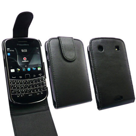 Housse flip BlackBerry Bold 9900 - Noire