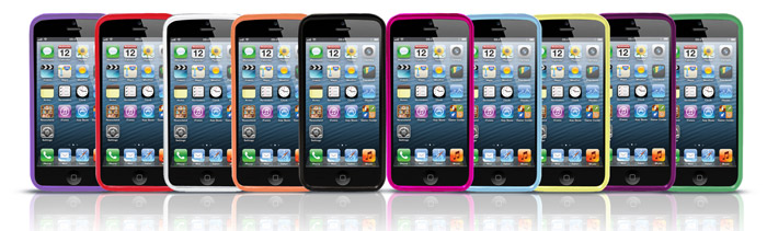Pack de 10 coques Silicone iPhone 5