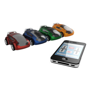 Voiture télécommandée par smartphone Carbot DeskPets - Rouge - 2