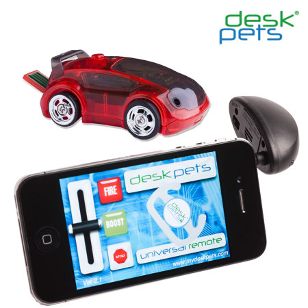 Voiture télécommandée par smartphone Carbot DeskPets - Rouge