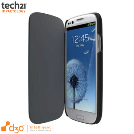 Coque Samsung Galaxy S3 Mini Tech21 Impact Snap avec rabat intégré - Noire