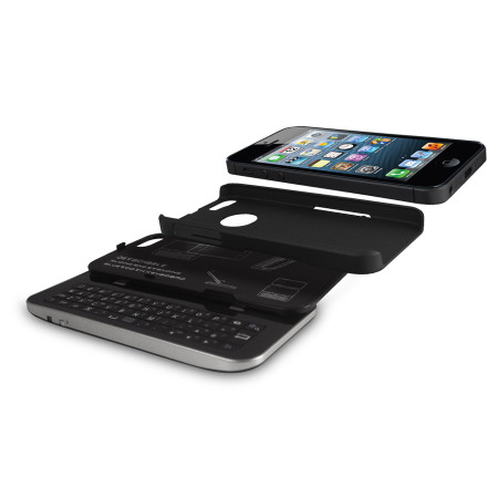 Coque iPhone 5 et Clavier Coulissant Sans Fil - Noir1