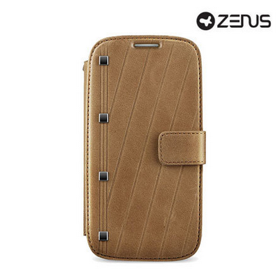 Housse Samsung Galaxy S4 Zenus Prestige Neo Vintage Diary - Marron