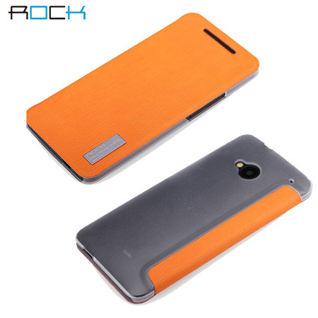 Housse HTC One Rock Elegant Side Flip - Orange