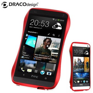 Bumper en Aluminium HTC One Draco Design – Rouge Flamme