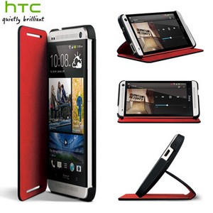 Housse HTC One Double Flip HC C841 Noire  Rouge