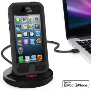 Dock iPhone Lightning Compatible Coque - Noir