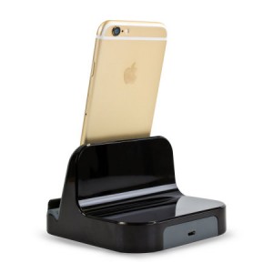 Dock iPhone 6 / iPhone 6 Plus compatible coque - Noir