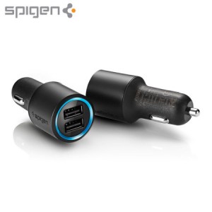 Chargeur Voiture Double USB Spigen 4A Kuel P12Q/C