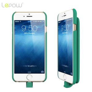 Coque batterie iPhone 6 Lepow PIE Magnetique 3000 mAh - Verte