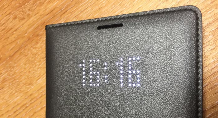 LED Cover Samsung Galaxy Note 4 Officielle - Noire