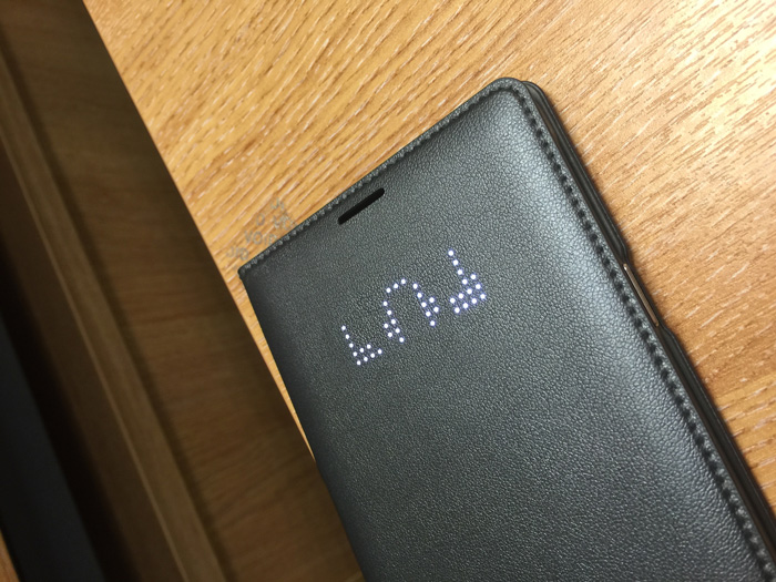 LED Cover Samsung Galaxy Note 4 Officielle - Noire