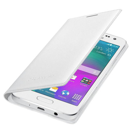 Flip Wallet Cover Officielle Samsung Galaxy A3 – Blanche