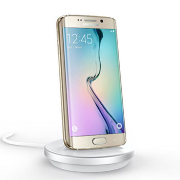 Dock Samsung Galaxy S6 Edge Compatible Coques rigides - Blanche