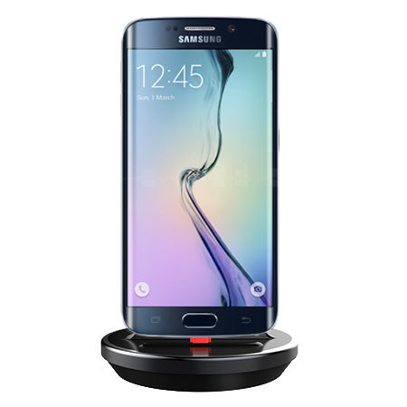 Dock Samsung Galaxy S6 Edge Compatible Coques rigides - noir