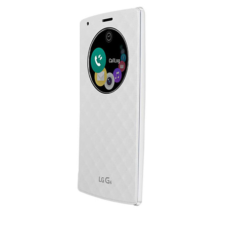 Housse QuickCircle LG G4 Chargement Qi – Blanche