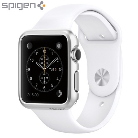 Coque Apple Watch Spigen Thin Fit (42mm) - Argent Satiné